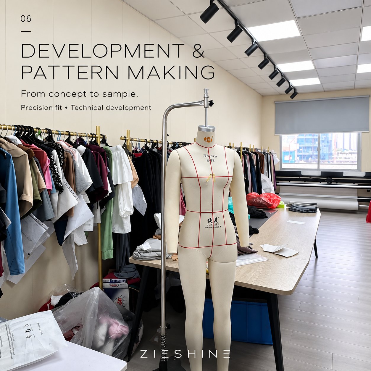 ZIESHINE — Custom Apparel Development, Pattern Making & Sampling