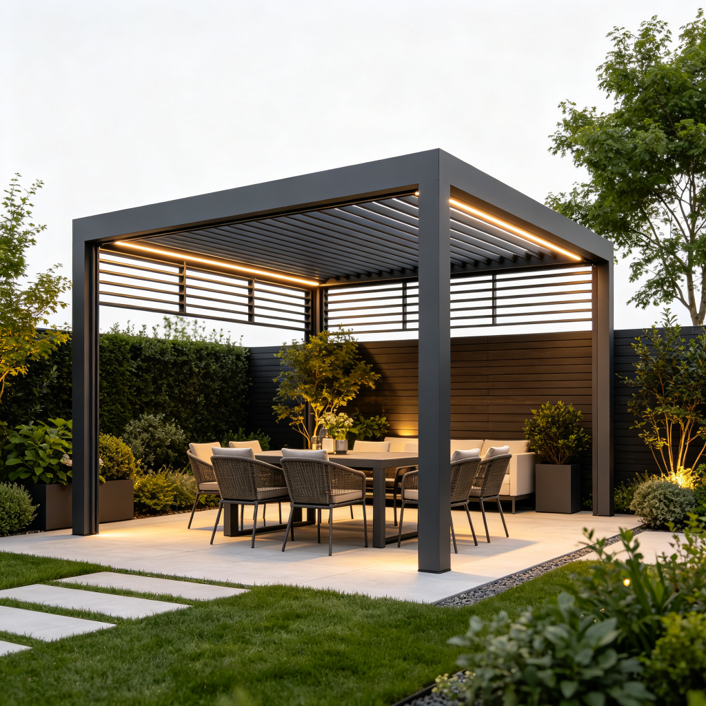 Motorized Aluminum Louvered Pergola - Factory Direct